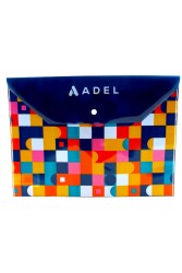 Adel A4 Desenli Çıtçıtlı Dosya 16274 - 5