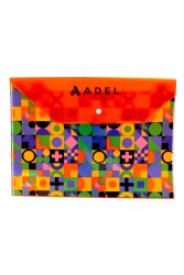 Adel A4 Desenli Çıtçıtlı Dosya 16274 - 1