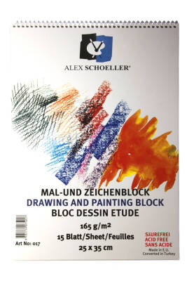 Alex Schoeller Resim Defteri 15'li 165 gr 25 x 35 cm - 1