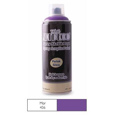 Artdeco 436 Mor Sprey Akrilik Boya 400 ml - 1