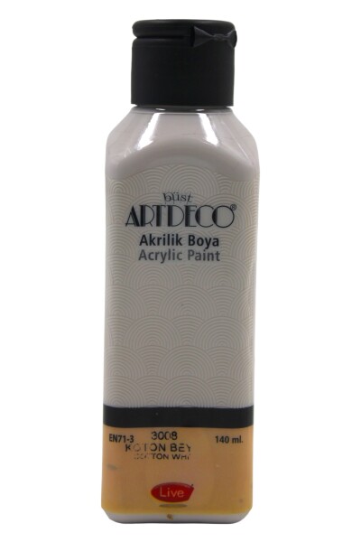 Artdeco Akrilik Boya Koton Beyaz 140Ml 3008 - 1