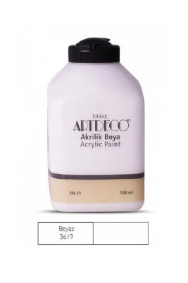 Artdeco Beyaz Akrilik Boya 500 ml - 1