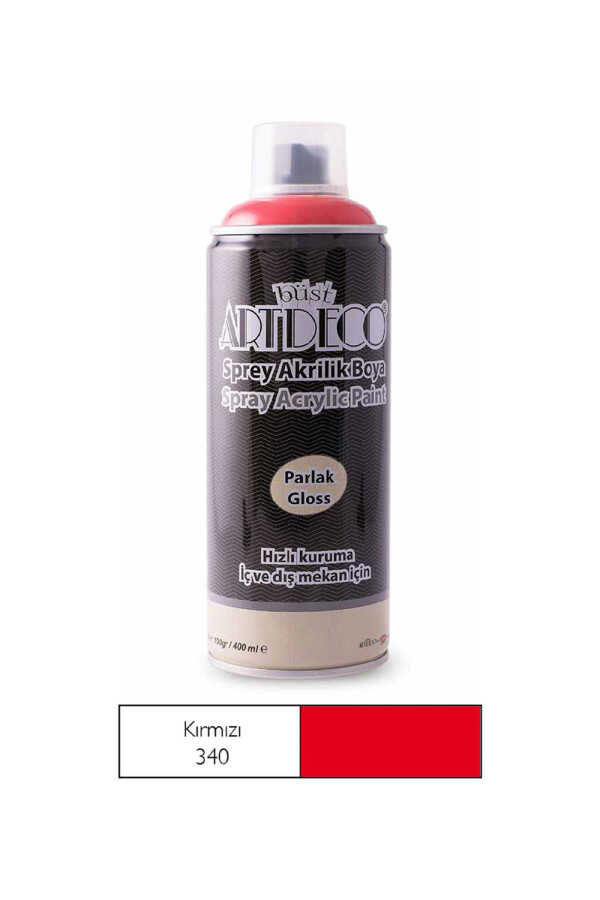 Artdeco Kırmızı Sprey Akrilik Boya 400 Ml
