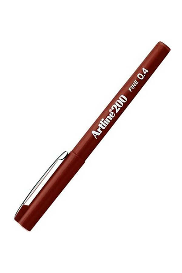 Artline 200n Fine Keçeli Yazım Ve Çizim Kalemi 0.4 Mm Kahverengi 