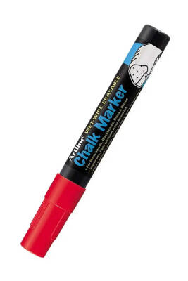 Artline Chalk Kırmızı Kara Tahta Tebeşir Markörü (4 mm) Epw-4 - 1