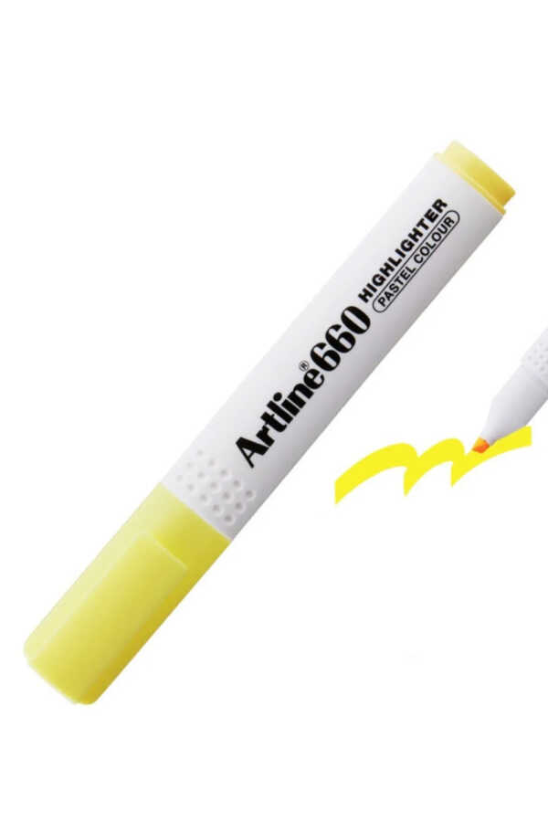 Artline Sarı Pastel Fosforlu Kalem Ek-660