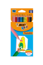 Bic 12 Renk Kuru Boya Kalemi Tam Boy - 1