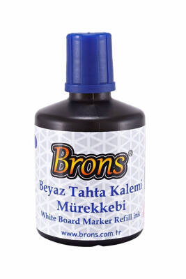 Brons Mavi Beyaz Tahta Kalemi Mürekkebi 100 ml Br-354 - 1