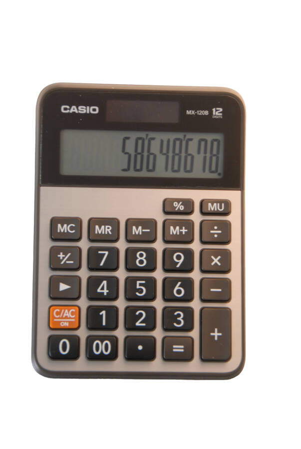 Casio Mx-120-b 12 Hane Masa Tipi Hesap Makinesi