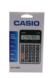 Casio Ax-120-B 12 Hane Masa Tipi Hesap Makinesi - 1