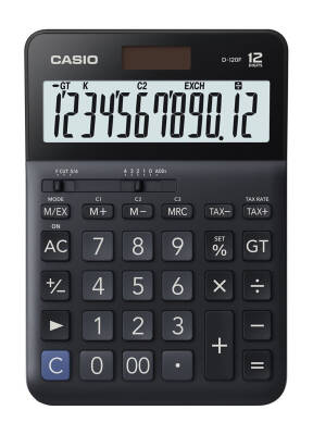 Casio 12 Hane Siyah Hesap Makinesi Ms-20Uc-Bk 12 - 1