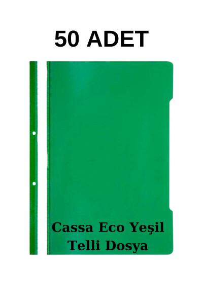 Yeşil Telli Dosya 50'li Paket - 1