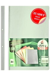 Dosy Telli Dosya Beyaz 25'li Paket - 2