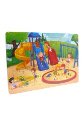 Kırtasiye Ofisi Hikayeli Yapboz Puzzle 25 x 35 cm Park - 2