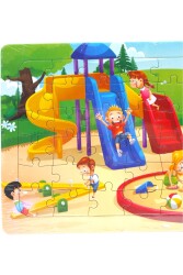 Kırtasiye Ofisi Hikayeli Yapboz Puzzle 25 x 35 cm Park - 3