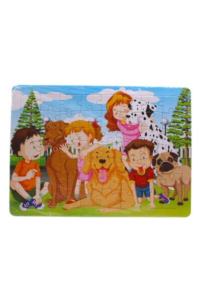 Kırtasiye Ofisi Hikayeli Yapboz Puzzle 30 X 40 Cm Sevimli Köpekler - 1