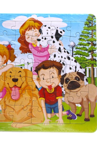 Kırtasiye Ofisi Hikayeli Yapboz Puzzle 30 X 40 Cm Sevimli Köpekler - 4