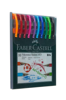 Faber Castell 1425 Tükenmez Kalem 10'lu Poşet - 1