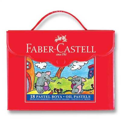 Faber Castell 18 Renk Plastik Çantalı Lüks Pastel - 1