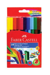 Faber Castell Eğlenceli Keçeli Kalem 10'lu Poşet - 1