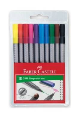 Faber Castell grip Fıne Pen 10'lu Karton Kutu 0.4 mm - 1