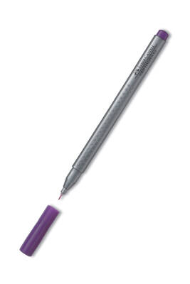 Faber Castell grip Fıne Yazım ve Çizim Kalemi 0.4 mm Açık Mor - 1