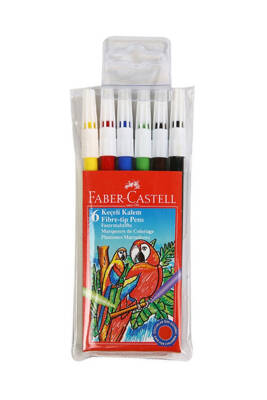 Faber Castell Keçeli Kalem 6'lı Poşet - 1