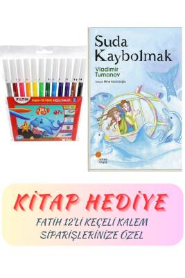 Fatih 12'Li Keçeli Kalem & Suda Kaybolmak Kitap Hediyeli - 1