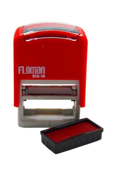 Floman 910 (10x27Mm) Otomatik Kaşe Kırmızı Keçeli - 4