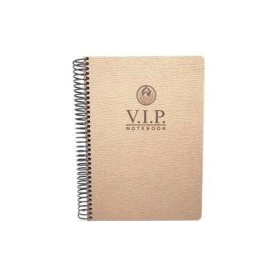 Gıpta 1081 A4 140 Yaprak Kareli Kareli Vıp Spiralli Suni Deri Defter - 20