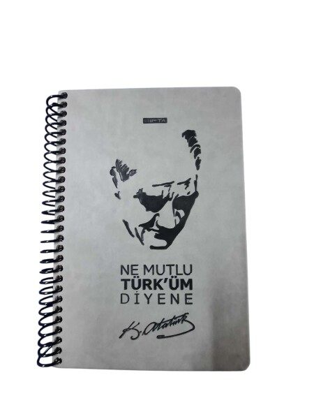 Gıpta 17x24 120 Yaprak Çizgili Atatürk Spiralli Sert Kapak Defter 1550 - 1