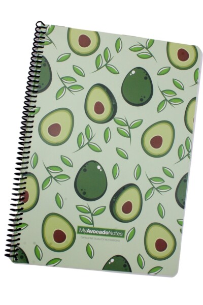 Gıpta A4 Avocado 80 Yaprak Çizgili Spiralli Karton Kapak Defter Avocado Yaprak 5819 - 2