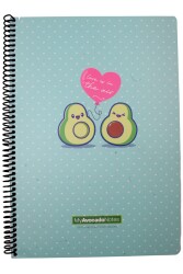 Gıpta A4 Avocado 80 Yaprak Çizgili Spiralli Karton Kapak Defter Love İs İn The Air 5819 - 1