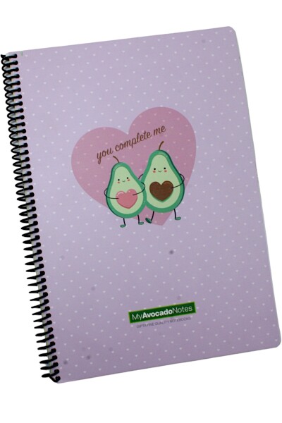 Gıpta A4 Avocado 80 Yaprak Çizgili Spiralli Karton Kapak Defter You Complete Me 5819 - 2