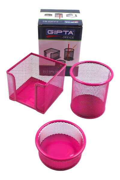 Gıpta F0033 Metal Masa Seti 3'lü Pembe - 1