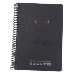 Gıpta Glow 120 Yaprak Kareli Spiralli Sert Kapak Defter 17 x 24 cm - 3