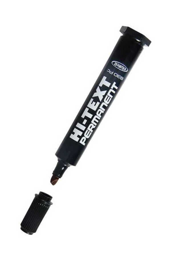 Hi-text Siyah Permanent Kesik Uçlu Kalıcı Koli Kalemi 830pc