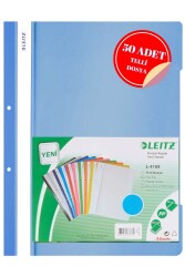 Leitz Açık Mavi Telli Dosya 50 Li Paket - 4