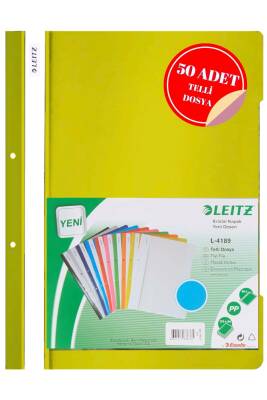 Leitz Sarı Telli Dosya 50 Li Paket - 5