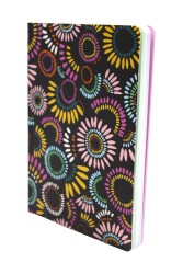 Kırtasiye Ofisi 128 Yaprak Çizgili Zemin Renkli Defter Siyah Çiçek 15 x 21 cm - 2