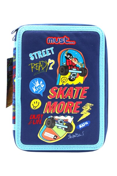 Kırtasiye Ofisi Çift Katlı İçi Dolu Kalemlik 585098 Skate More 15 x 5 x 21 cm - 1