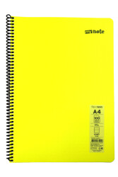 Mynote Flex A4 100 Yaprak Çizgili Spiralli Plastik Neon Kapak Defter - 7