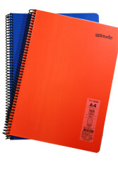 Mynote Flex A4 120 Yaprak Çizgili Spiralli Plastik Neon Kapak Defter - 12