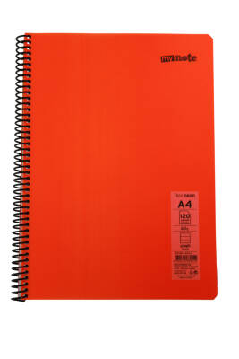 Mynote Flex A4 120 Yaprak Çizgili Spiralli Plastik Neon Kapak Defter - 7