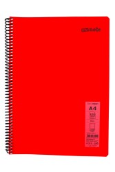 Mynote Flex A4 120 Yaprak Çizgili Spiralli Plastik Neon Kapak Defter - 1