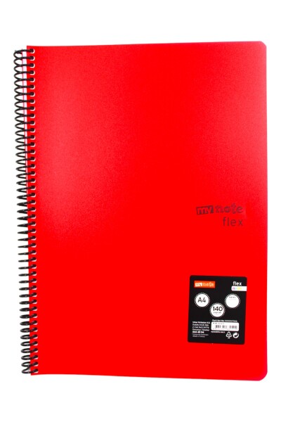 Mynote Flex A4 140 Yaprak Kareli Spiralli Plastik Kapak Defter - 19