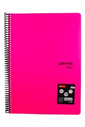 Mynote Flex A4 140 Yaprak Kareli Spiralli Plastik Kapak Defter - 13