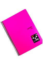 Mynote Flex A4 140 Yaprak Kareli Spiralli Plastik Kapak Defter - 15