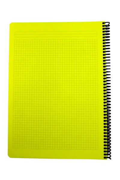 Mynote Flex A4 140 Yaprak Kareli Spiralli Plastik Kapak Defter - 10