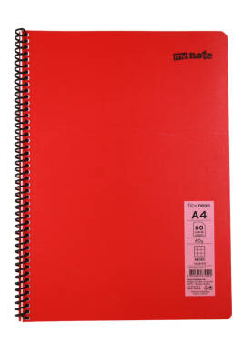 Mynote Flex A4 60 Yaprak Kareli Spiralli Plastik Neon Kapak Defter - 16